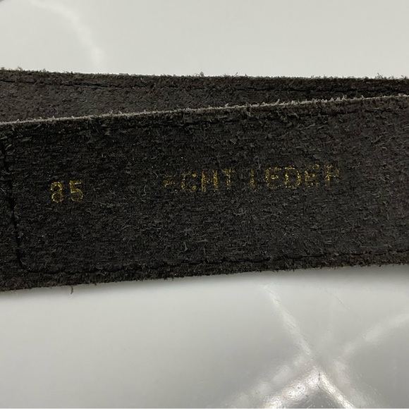 Vintage Echt Leder leather belt with an 80’s Glam Rock feel - Picture 11 of 11